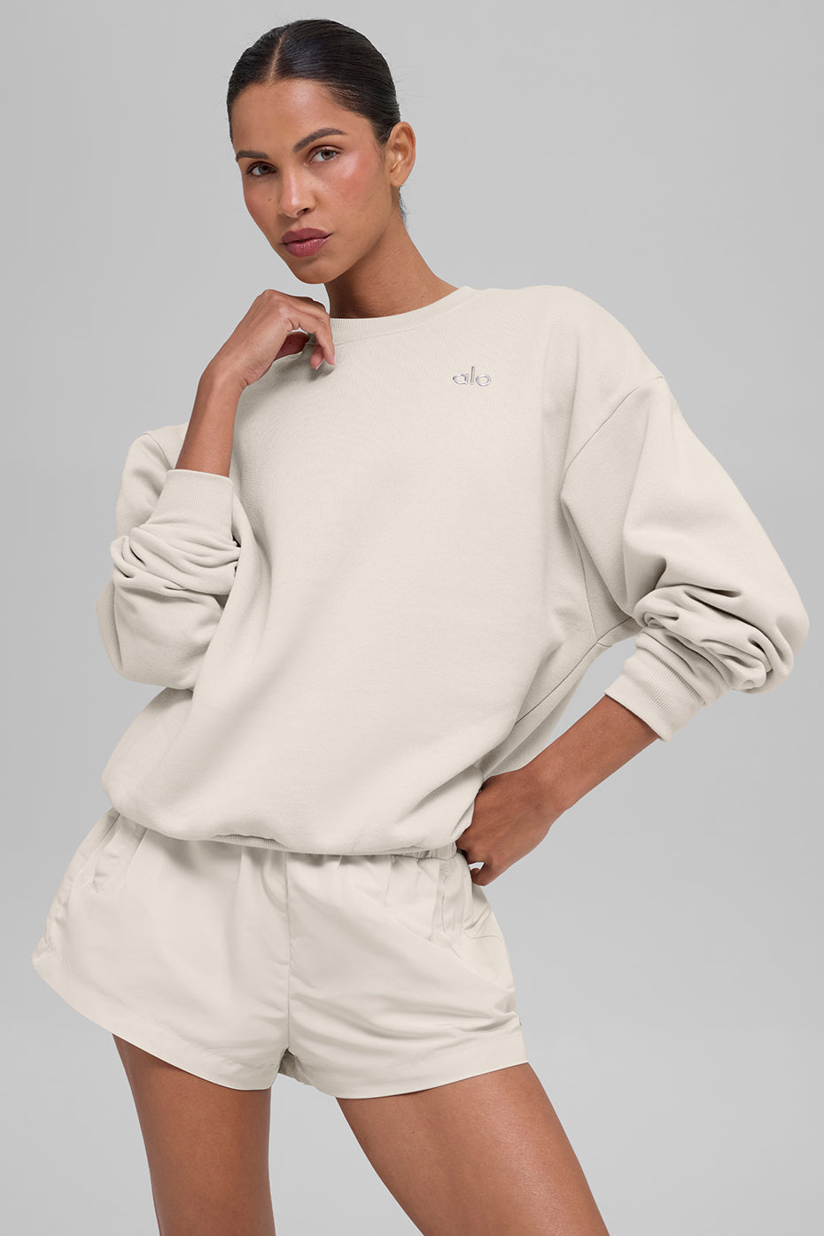 Accolade Crew Neck Pullover - Bone (U3031RG)