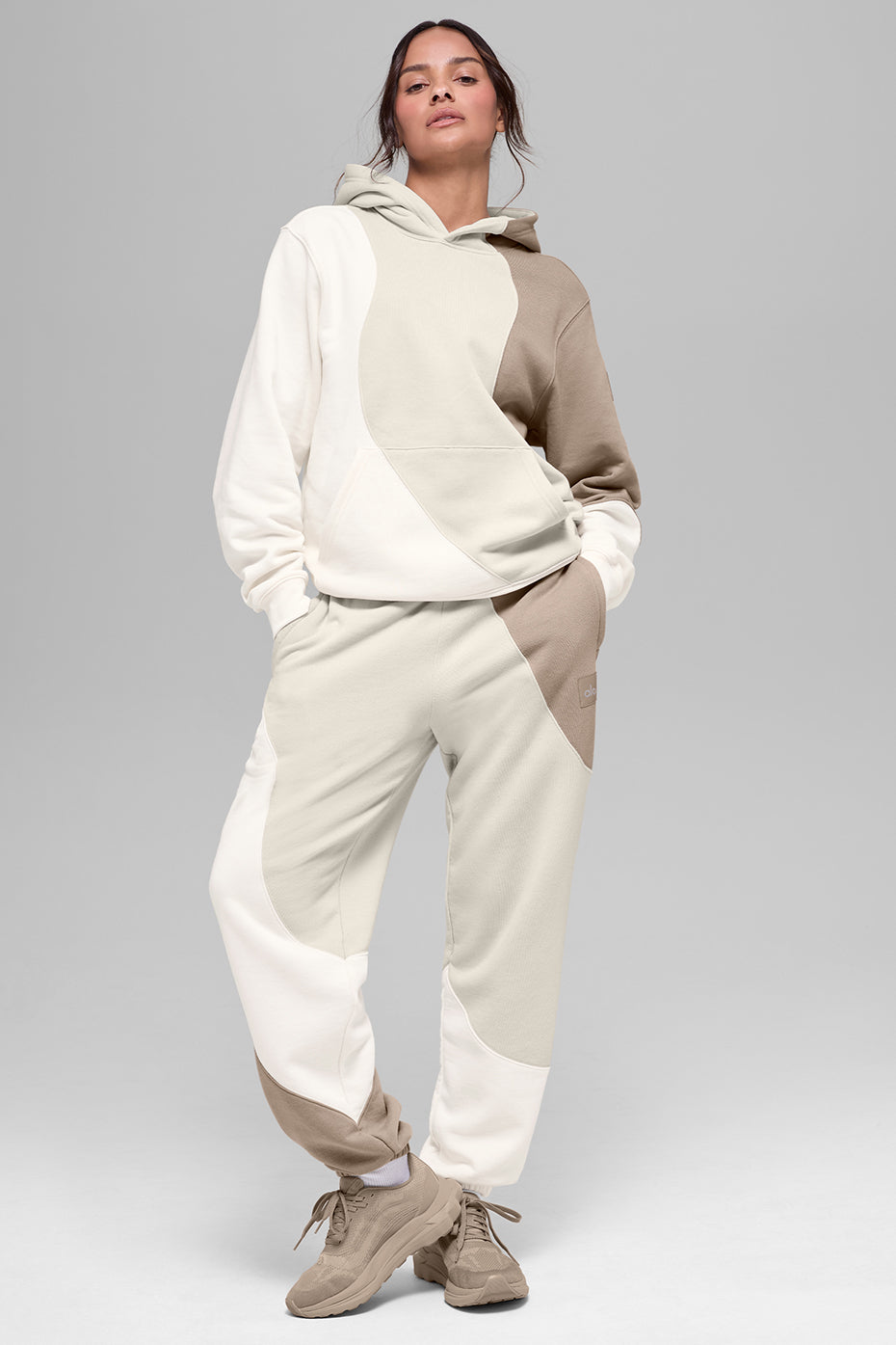 Make Waves Hoodie - Ivory/Bone/Gravel (U3039R)