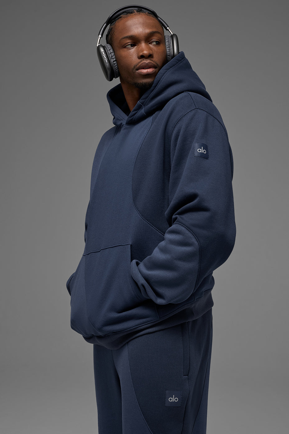 Make Waves Hoodie - Navy Tonal (MENSU3039R)