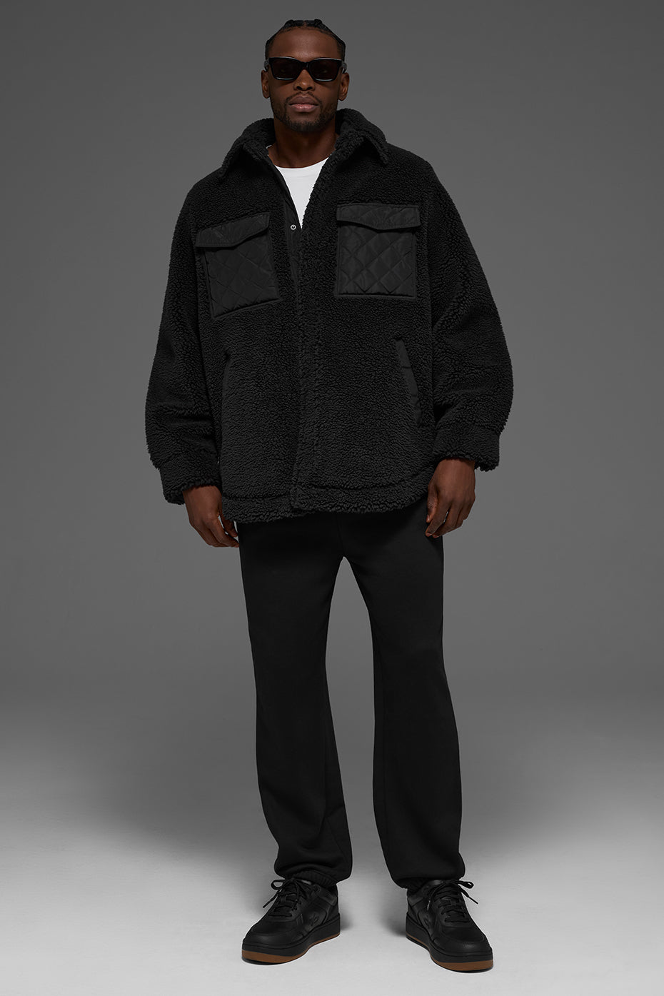 Sherpa Edge Shacket - Black (MENSU4029R)