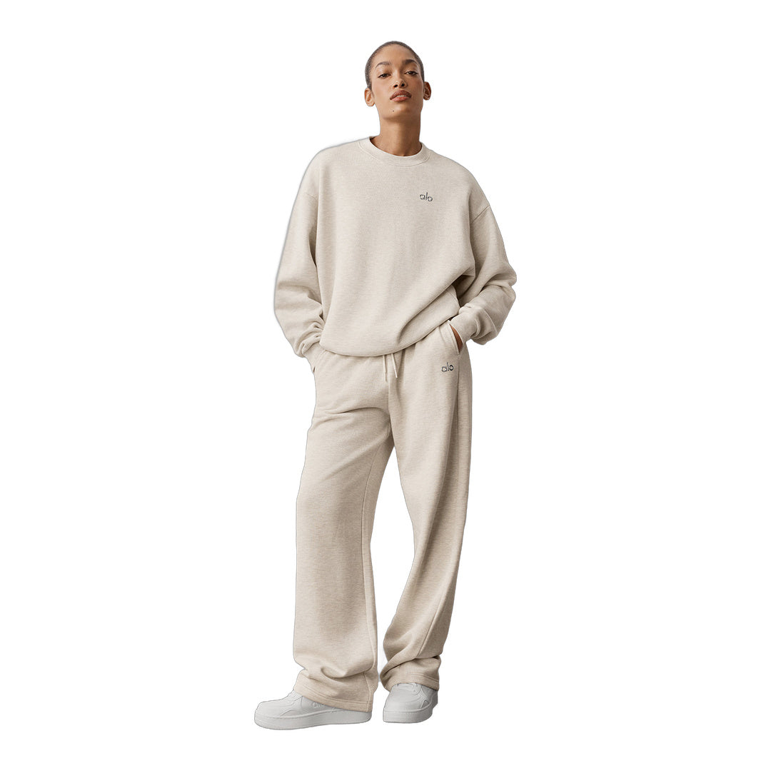 alo Accolade Straight Leg Sweatpant - Oatmeal Heather by Alo Yoga