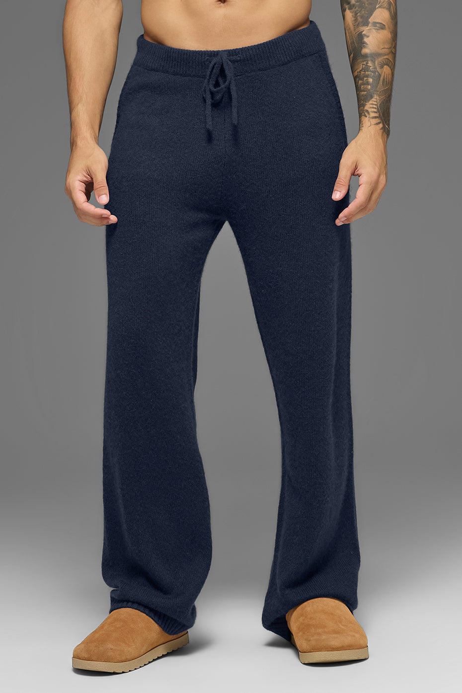 Wool Cashmere New Class Sweatpant - Navy (MENSU5021R)