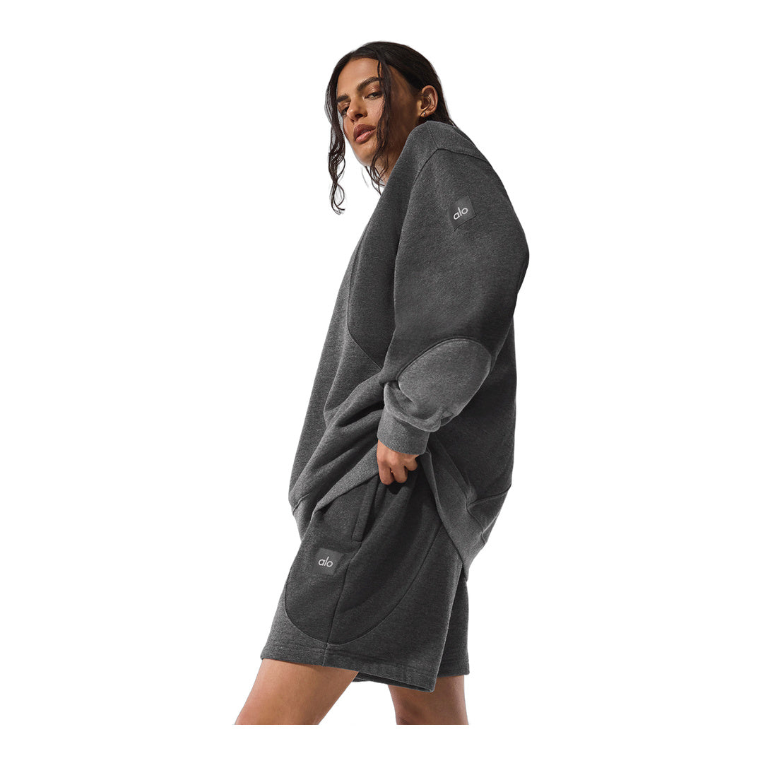 alo 7" Make Waves Short - Dark Heather Grey Tonal by Alo Yoga