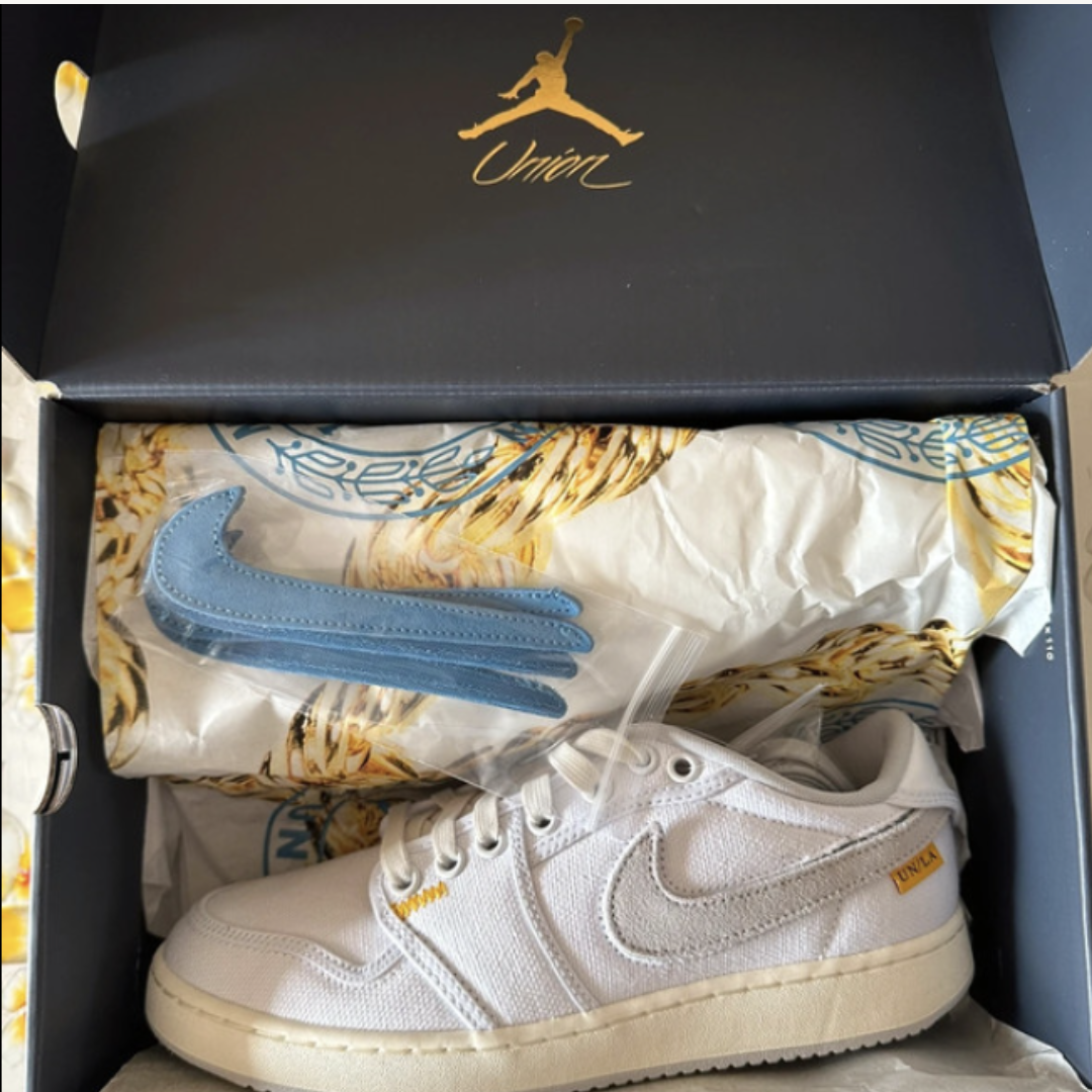 Jordan 1 Retro AJKO Low SP Union White Canvas