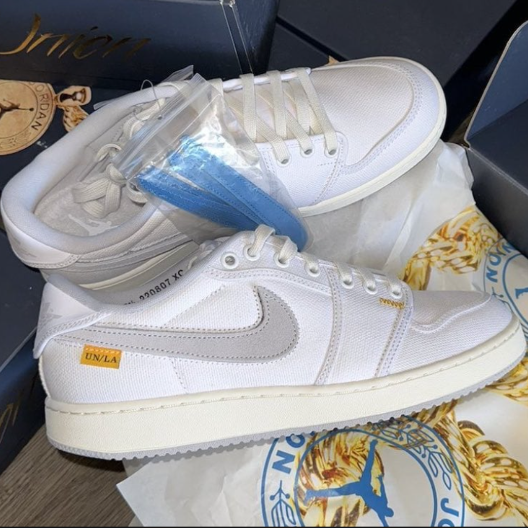 Jordan 1 Retro AJKO Low SP Union White Canvas