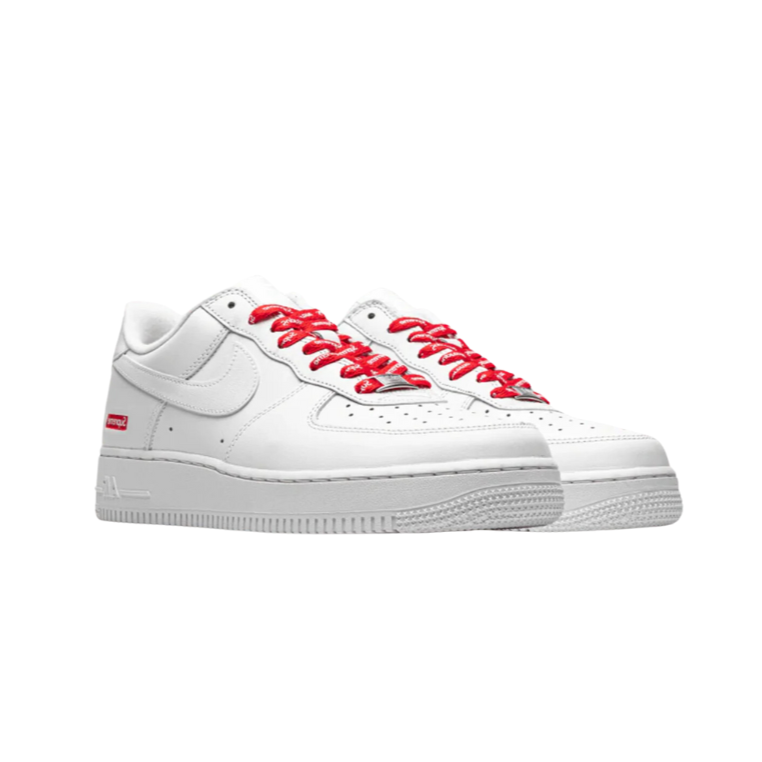 NIKE AIR FORCE 1 LOW SUPREME WHITE - Zeuskicks