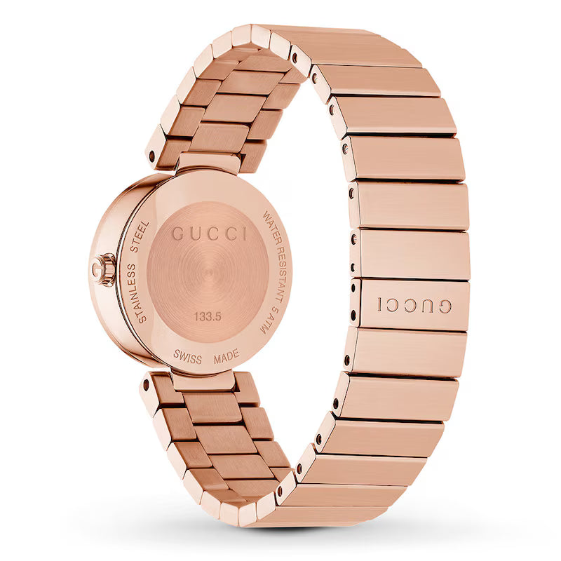 Women’s Gucci YA133515 Rose-Tone Stainless Steel Bracelet Watch