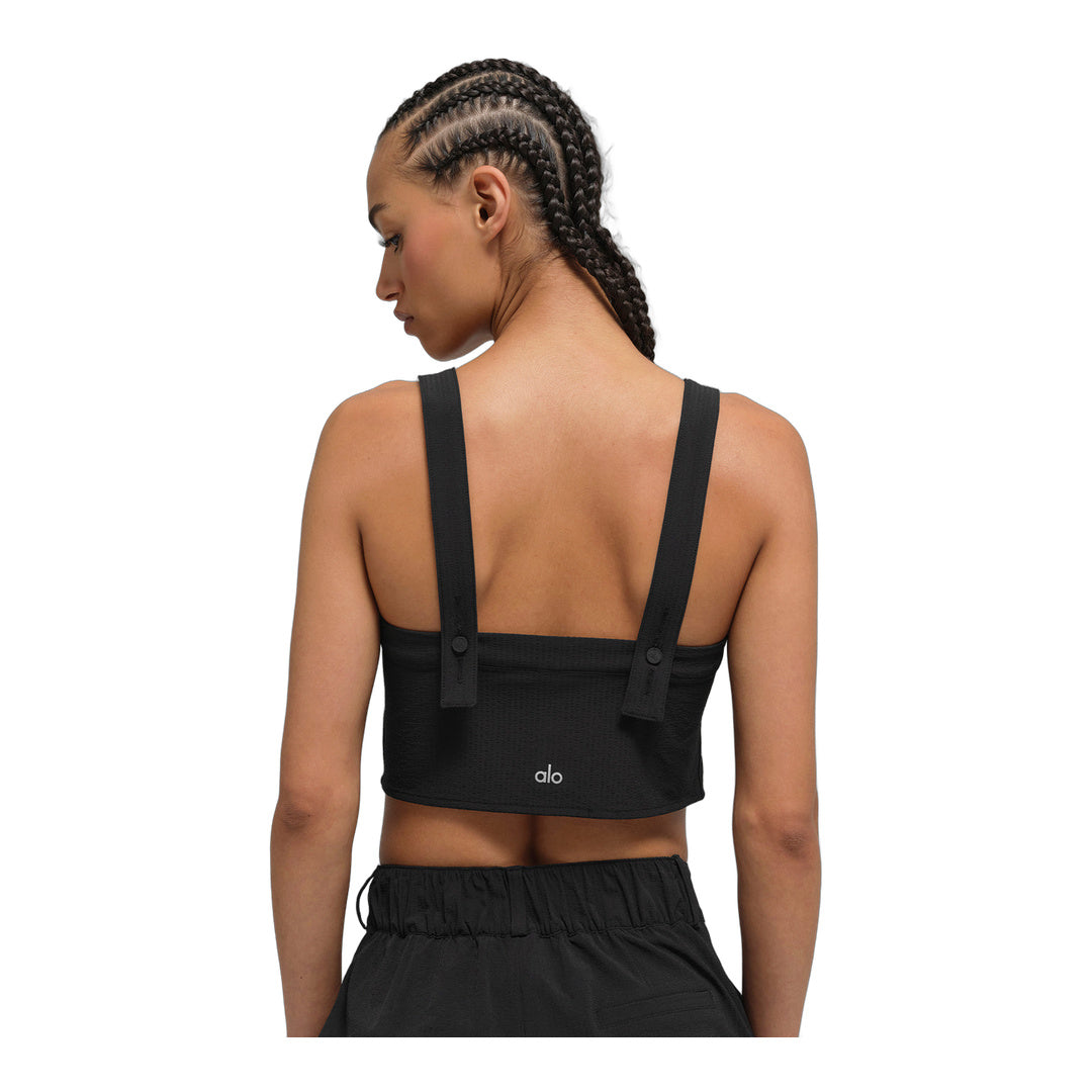 alo Cropped Dreamscape Tank - Black by Alo Yoga