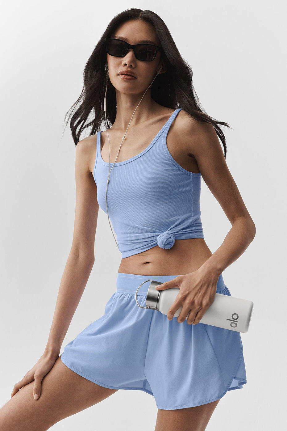 Ribbed Adore Tank - Light Provence Blue (W2866R)