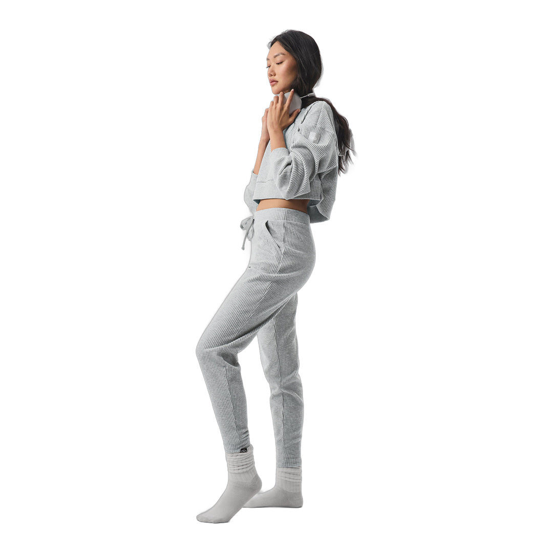 alo Muse Hoodie - Athletic Heather Grey by Alo Yoga