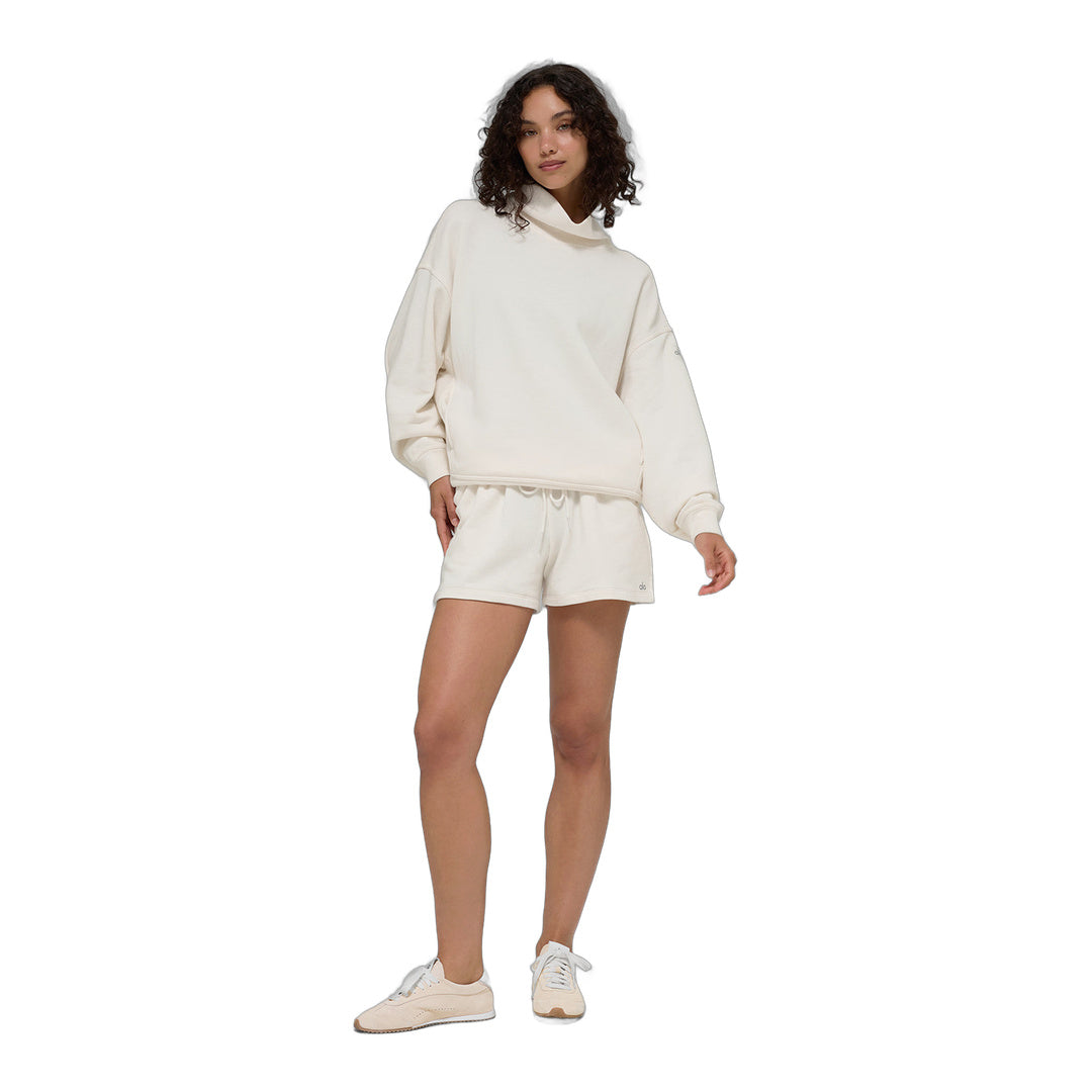 alo Hazy Mock Neck Pullover - Ivory by Alo Yoga