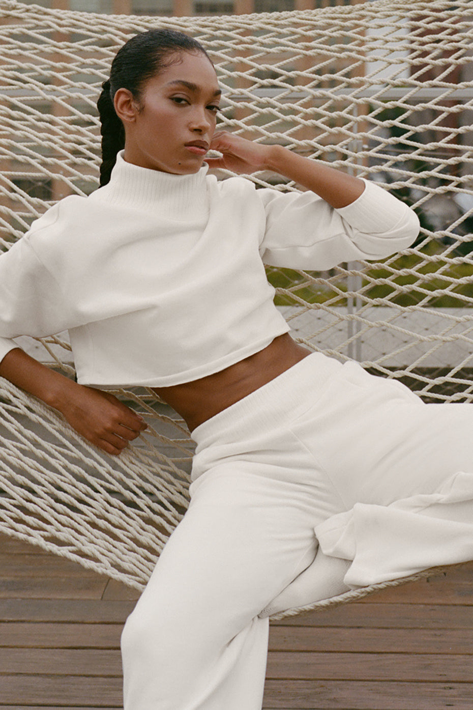 Cropped Serenity Coverup - Ivory (W3875R)