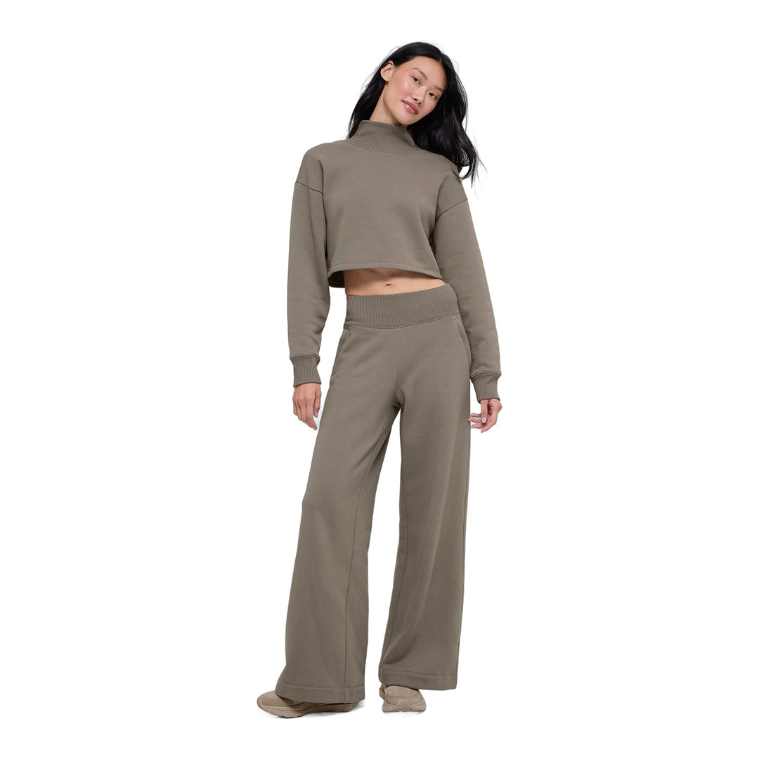 alo Cropped Serenity Coverup - Light Cocoa by Alo Yoga