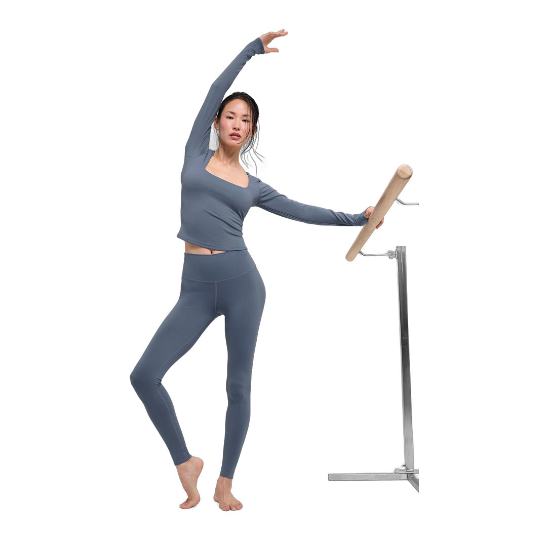 alo ALO Softsculpt Precision Long Sleeve - Bluestone by Alo Yoga