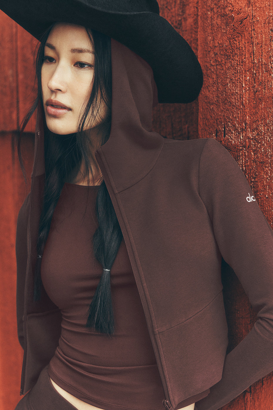 Sway Full Zip Hoodie - Brownstone (W3980R)