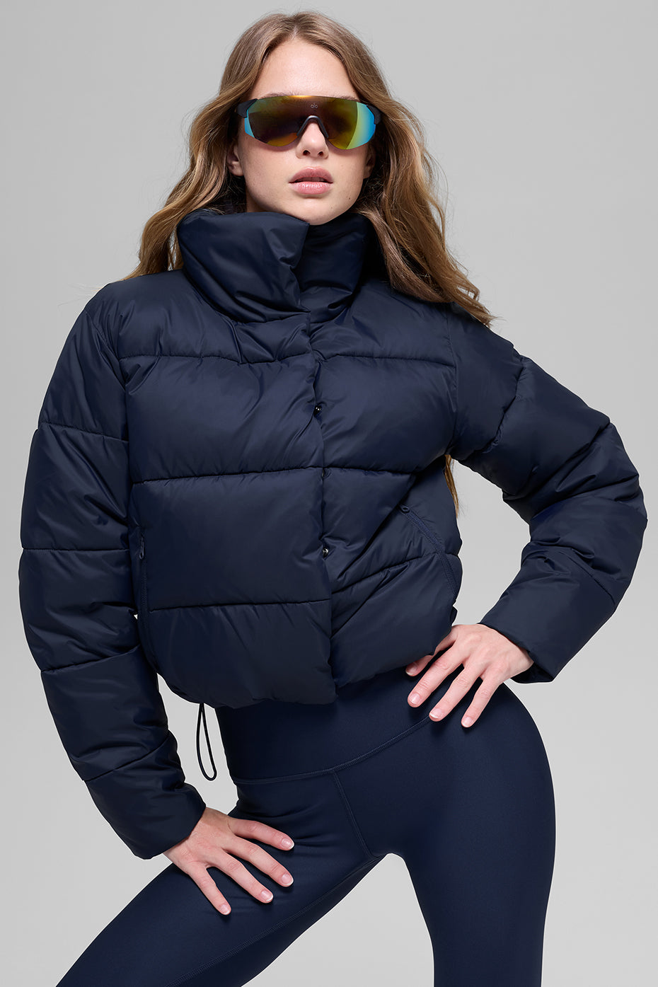 Gold Rush Puffer - Navy (W4380R)