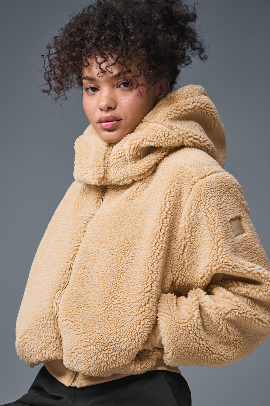 Foxy Sherpa Jacket - Camel (W4313R)