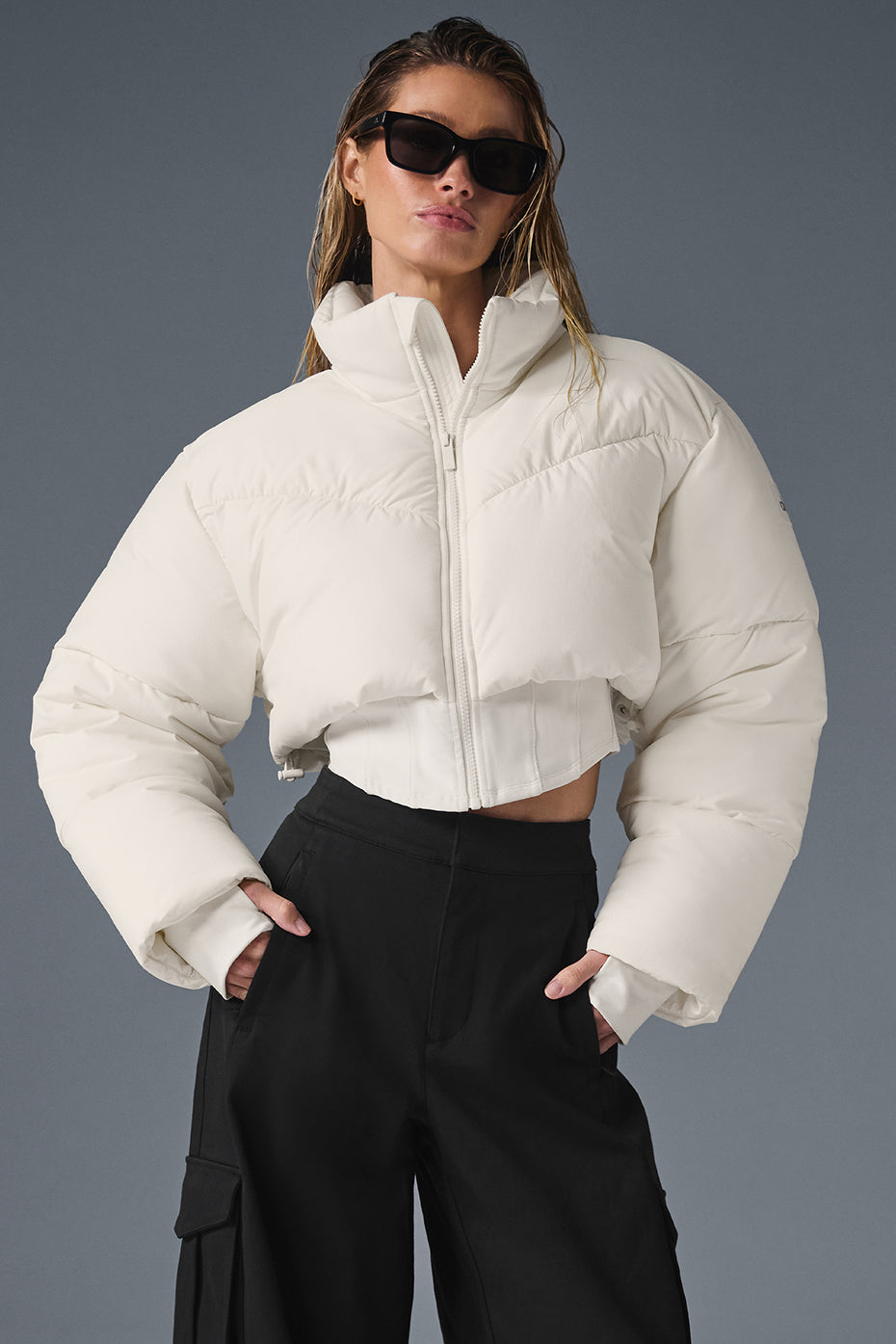 Main Act Corset Puffer - Ivory/Ivory (W4587R)