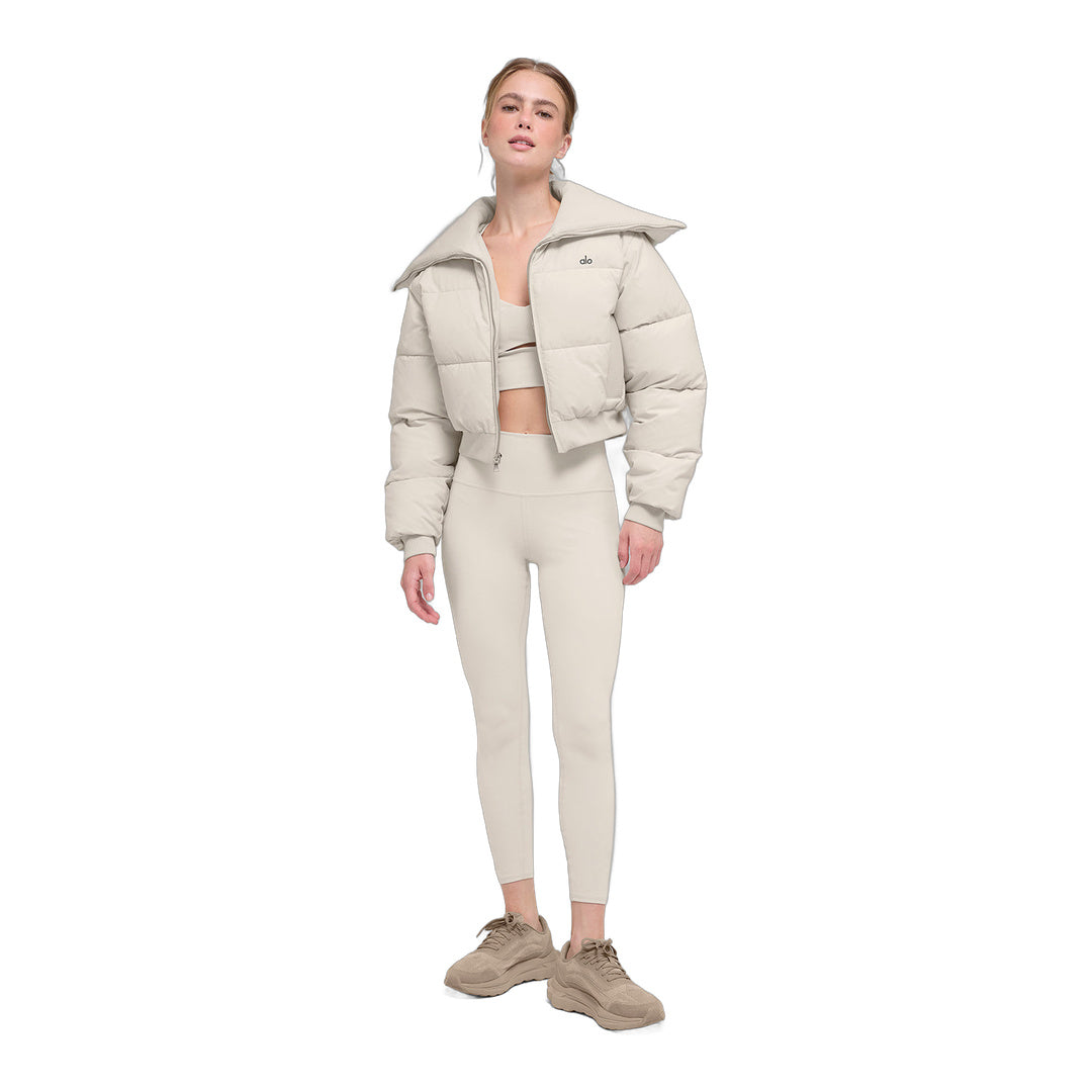 alo Captivate Puffer - Bone by Alo Yoga