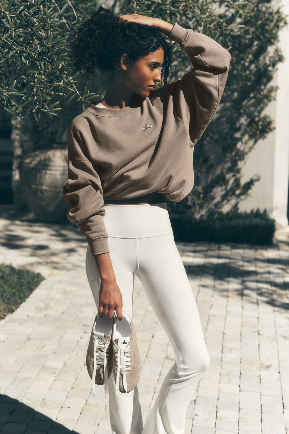 Airbrush High-Waist 7/8 Bootcut Legging - Ivory (W51119R)