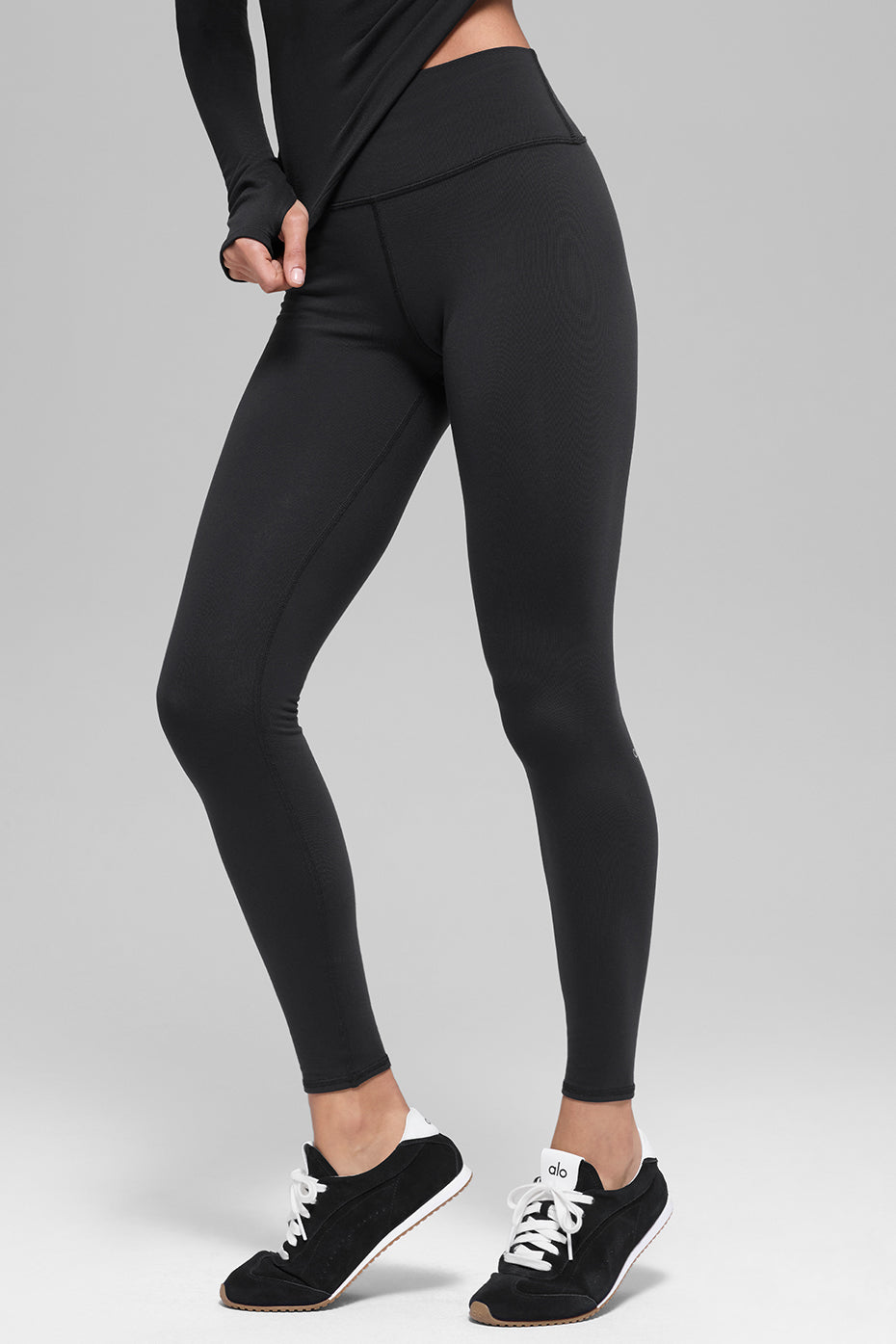 Airbrush Winter Warm High-Waist Nocturne Legging - Black (W51196R)