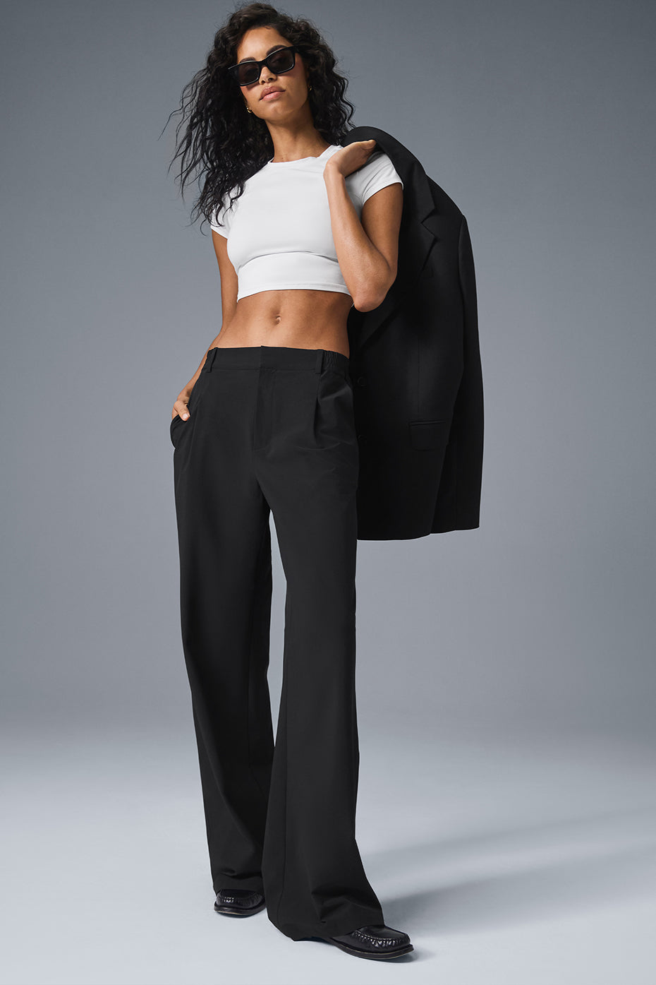 High-Waist Pursuit Trouser (Long) - Black (W51346R)