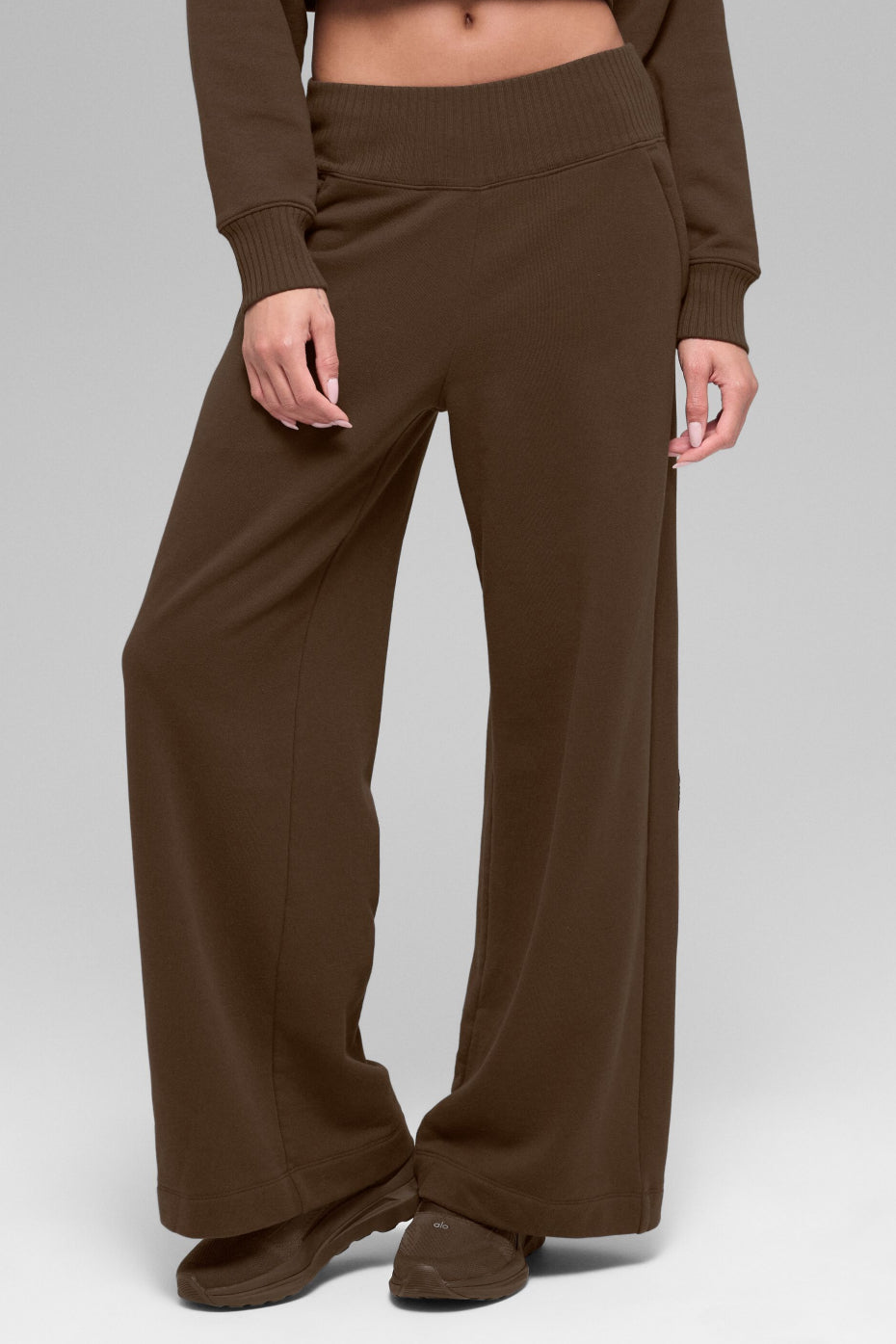 Serenity Wide Leg Sweatpant - Espresso (W54162R)