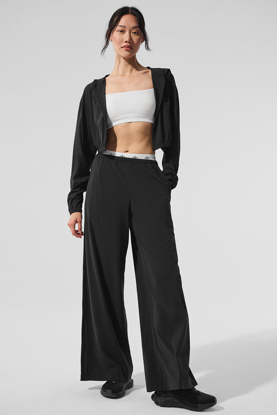 Breezy Wide Leg Pant (Long) - Black (W54163R)