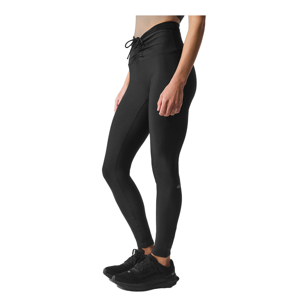 alo Airlift Mesh High-Waist Divine Legging - Black by Alo Yoga