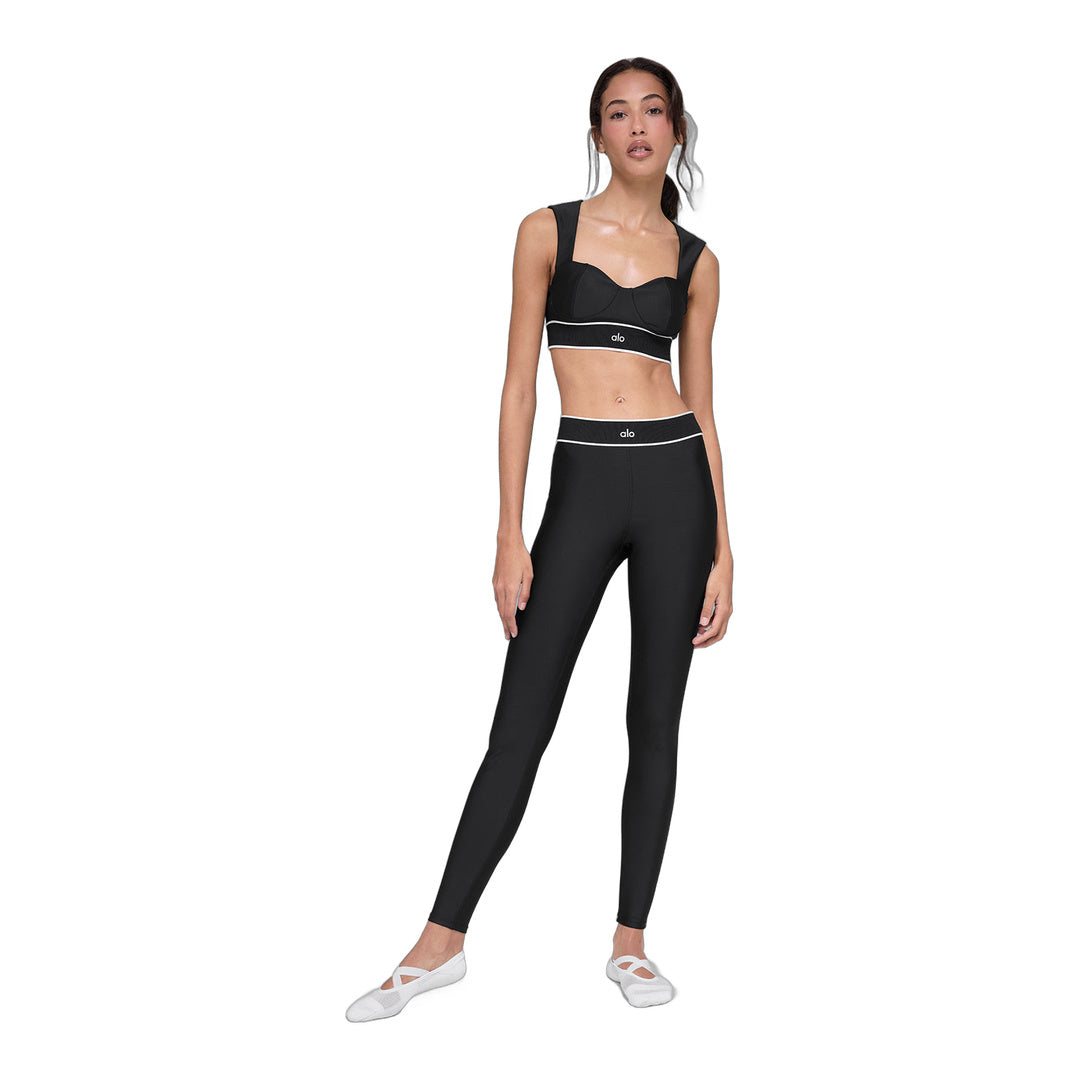 alo Airlift High-Waist Alignment Legging - Black/White by Alo Yoga