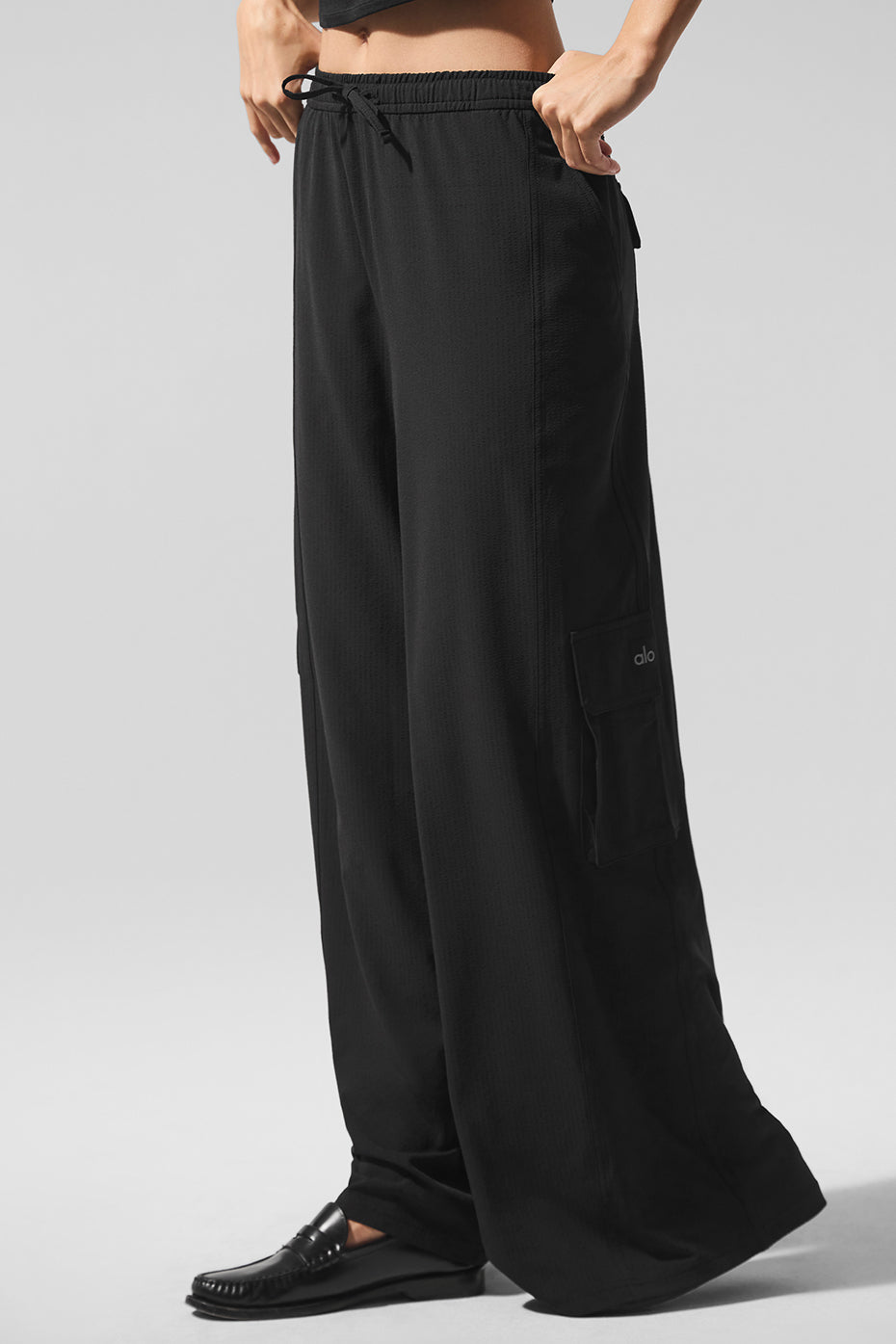 Dreamscape Cargo Wide Leg Pant - Black (W54251R)