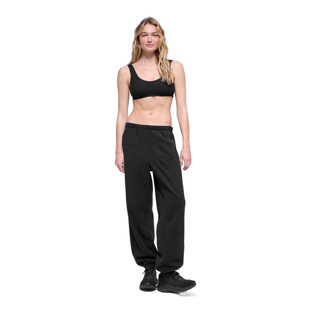 alo Polar Fleece High-Waist Retreat Jogger - Black by Alo Yoga