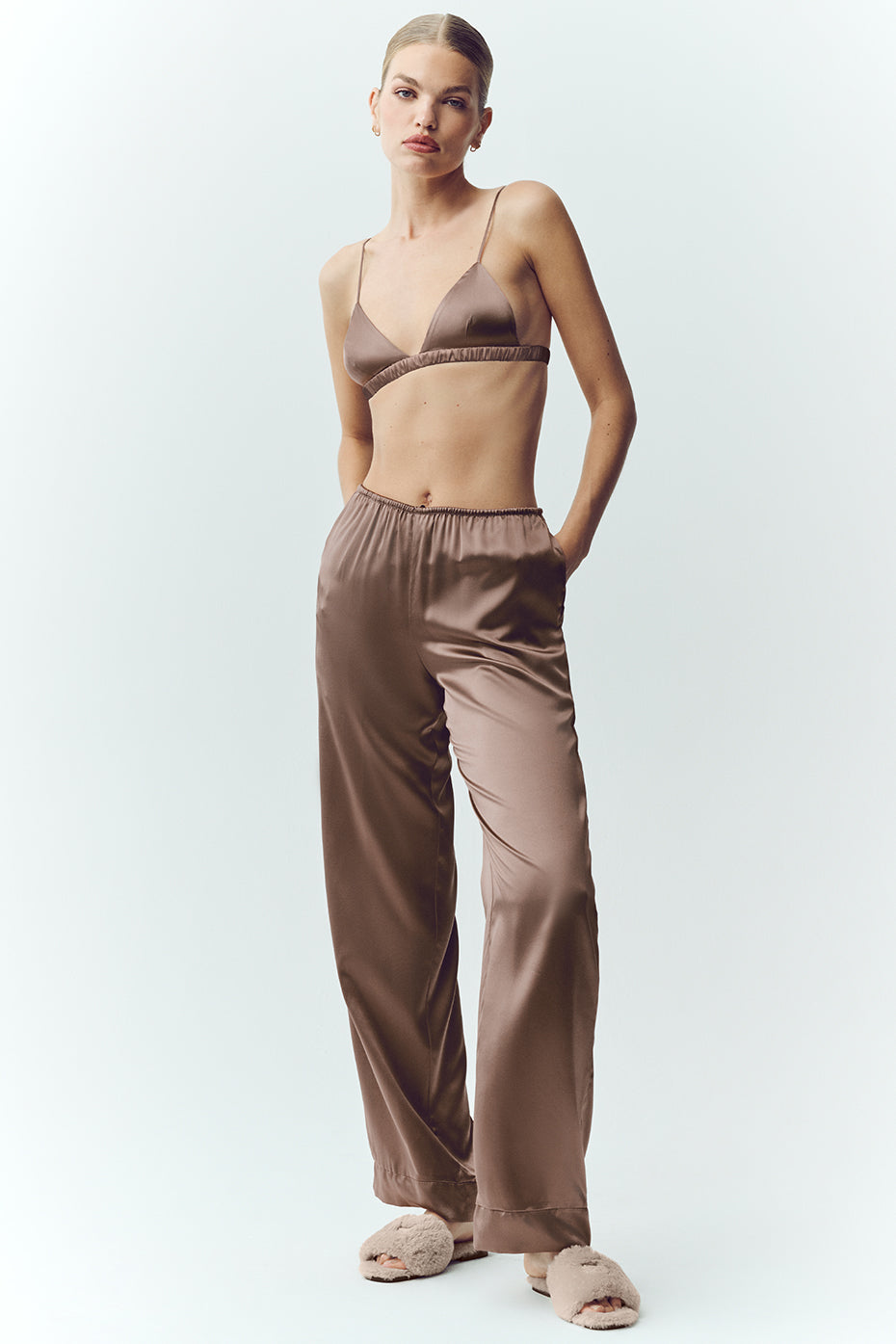 Silk Luminous Pant (Regular) - Alpine Cocoa (W54345P)