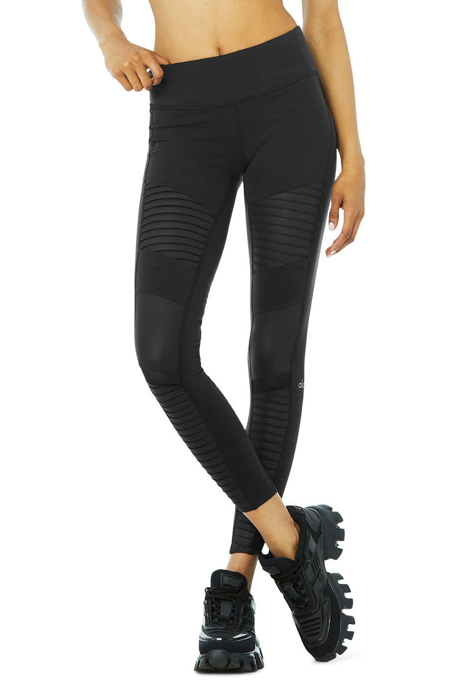 Moto Legging - Black/Black Glossy (W5434R)