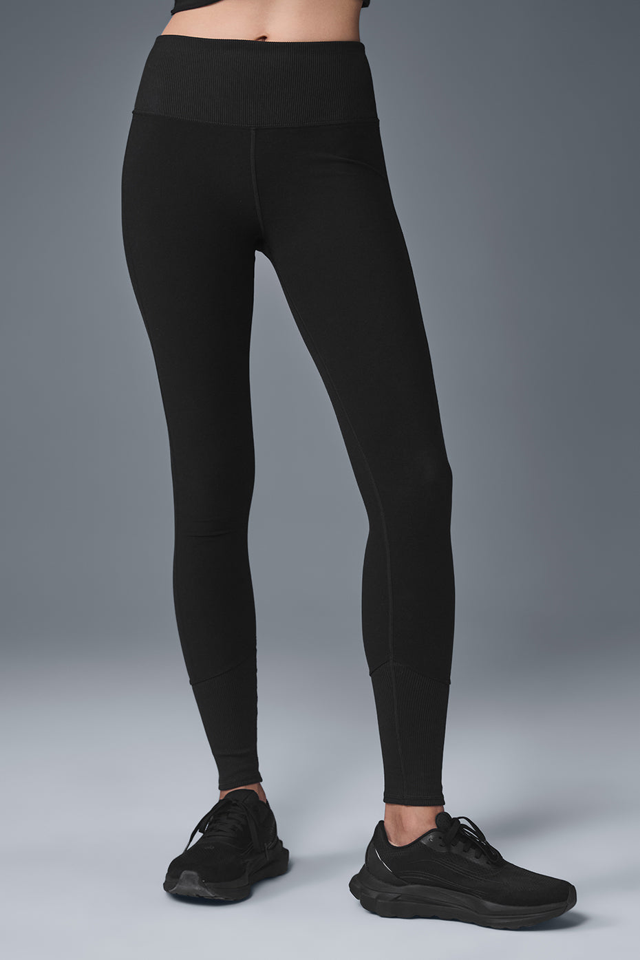 High-Waist Alosoft Lounge Legging - Black (W5762R)