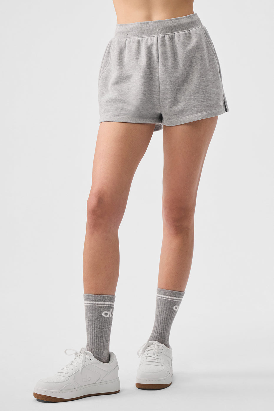 Low Key Sweat Short - Athletic Heather Grey (W6417R)