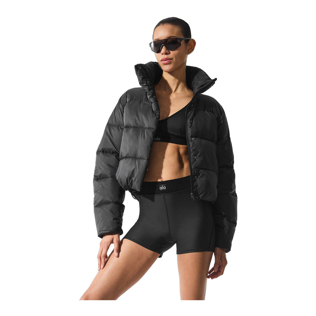 alo Airlift High-Waist Line Up Short - Black by Alo Yoga