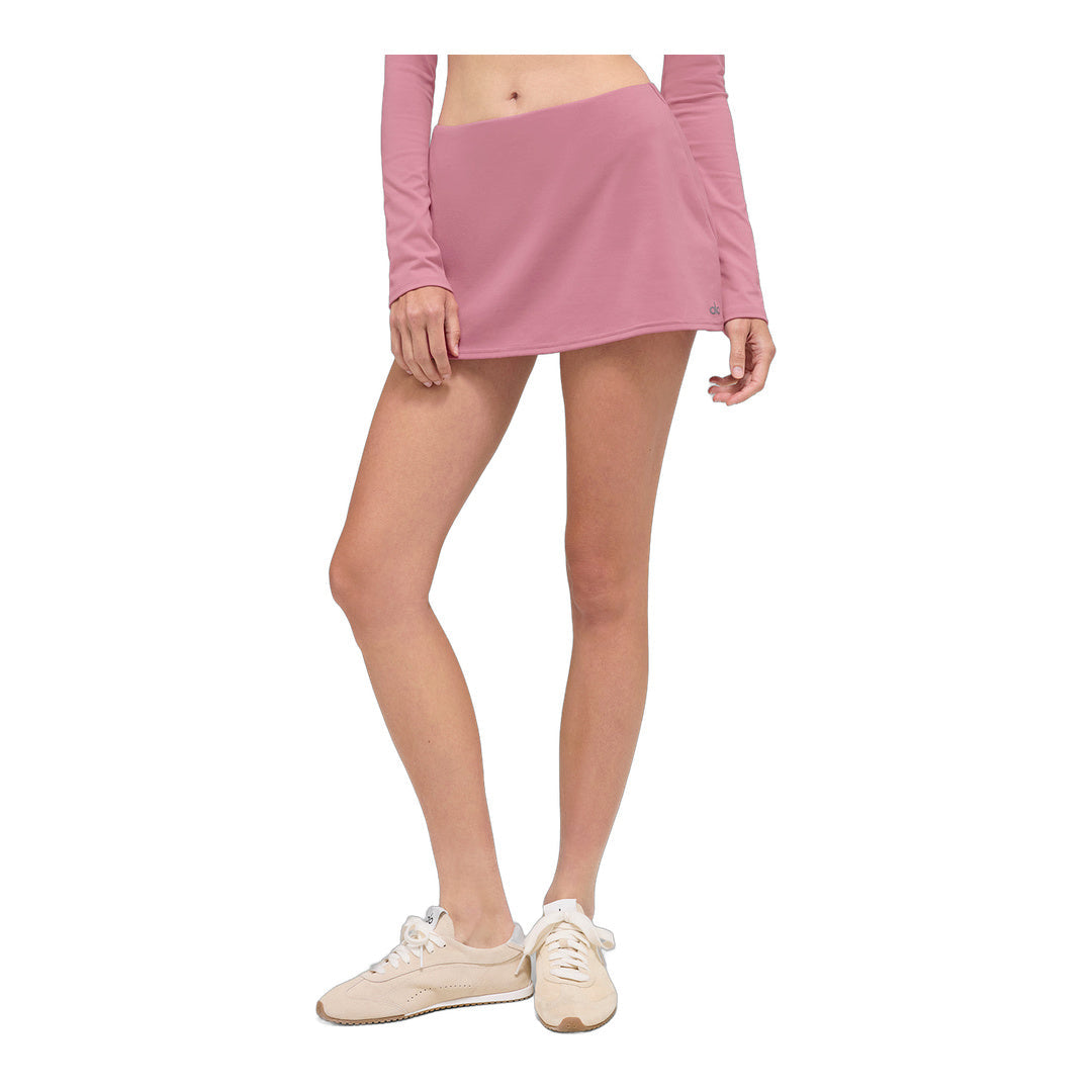alo ALO Softsculpt Precision Mini Skirt - Pink Wild Rose by Alo Yoga