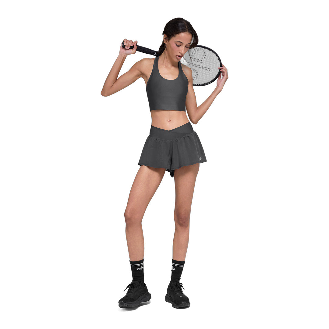 alo V-Cute Running Short - Anthracite by Alo Yoga