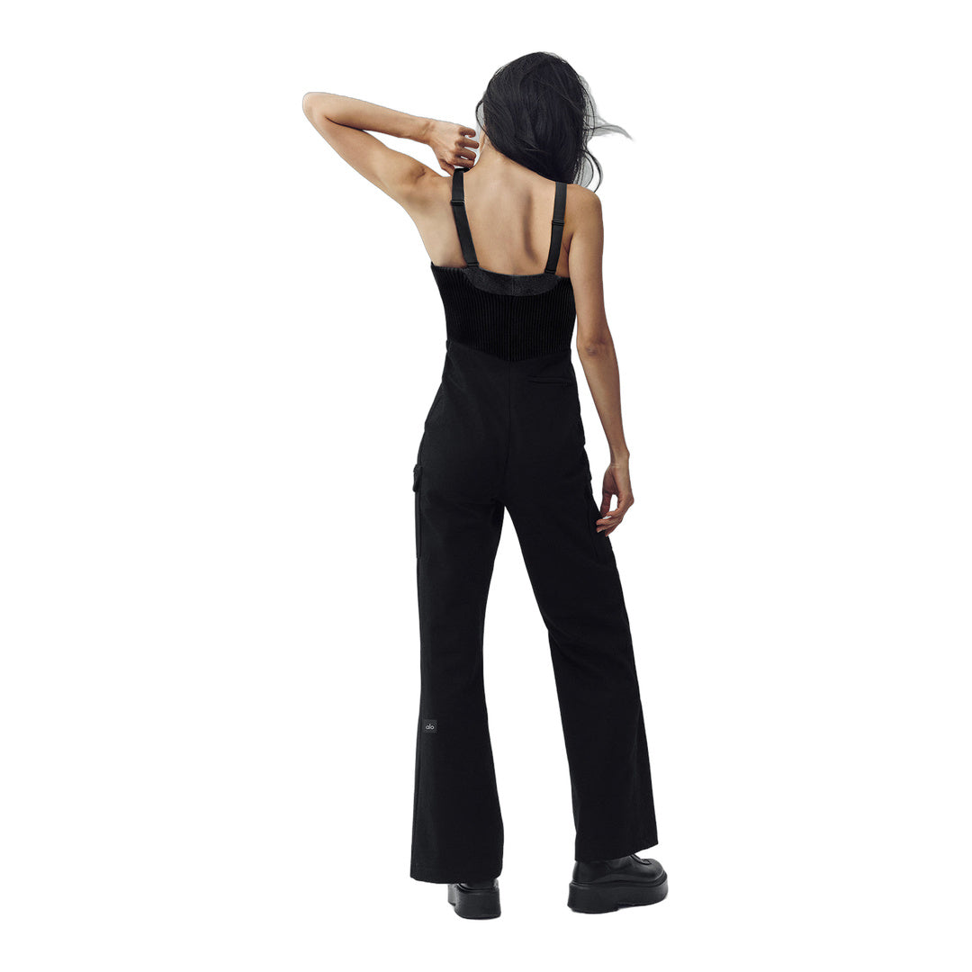 alo Wool Blend Bunny Slope Bib - Black by Alo Yoga