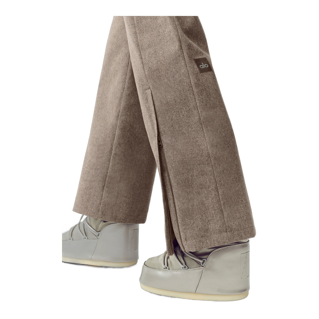 alo Wool Blend Bunny Slope Bib - Alpine Cocoa Heather by Alo Yoga