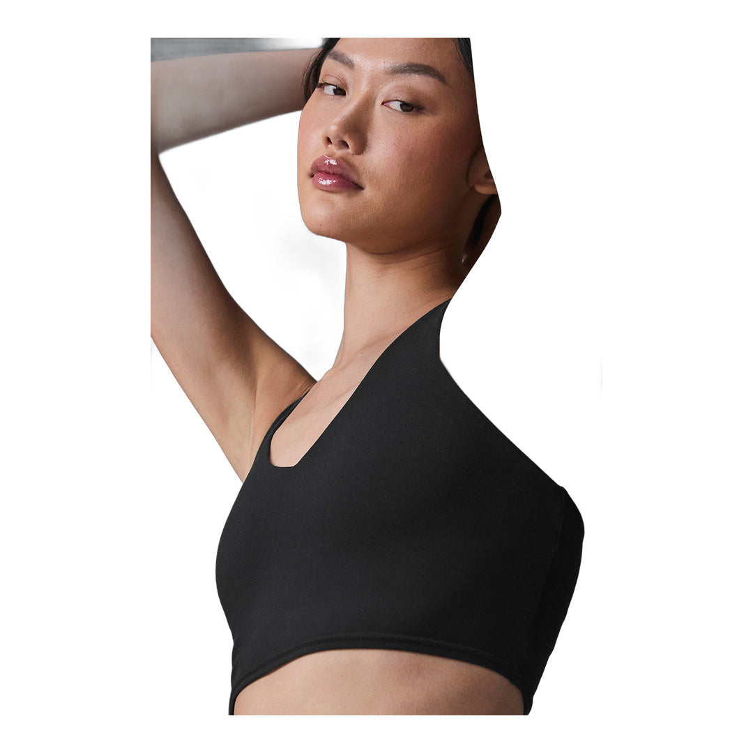 alo Airbrush Real Bra Tank - Black by Alo Yoga