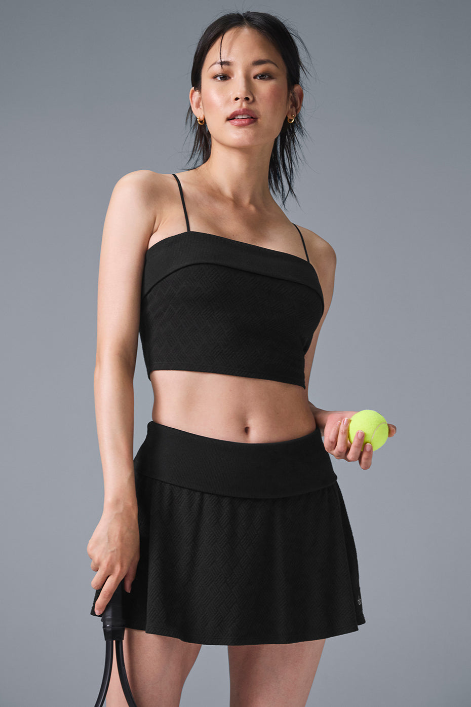Doubles Only Bra Tank - Black (W9768R)