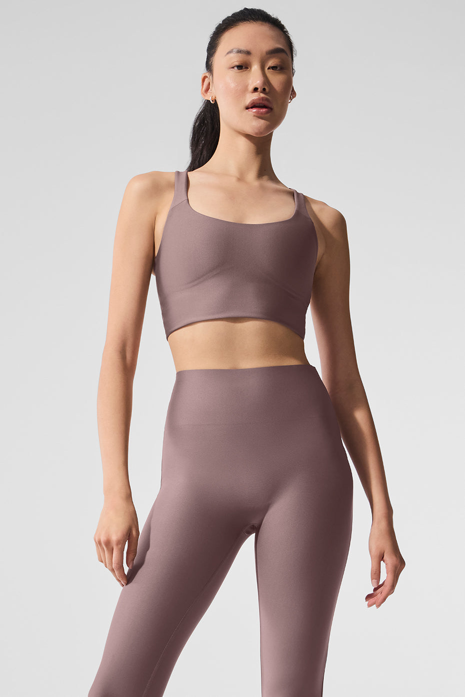 Airlift Sleek Bra Tank - Mushroom (W9829R)
