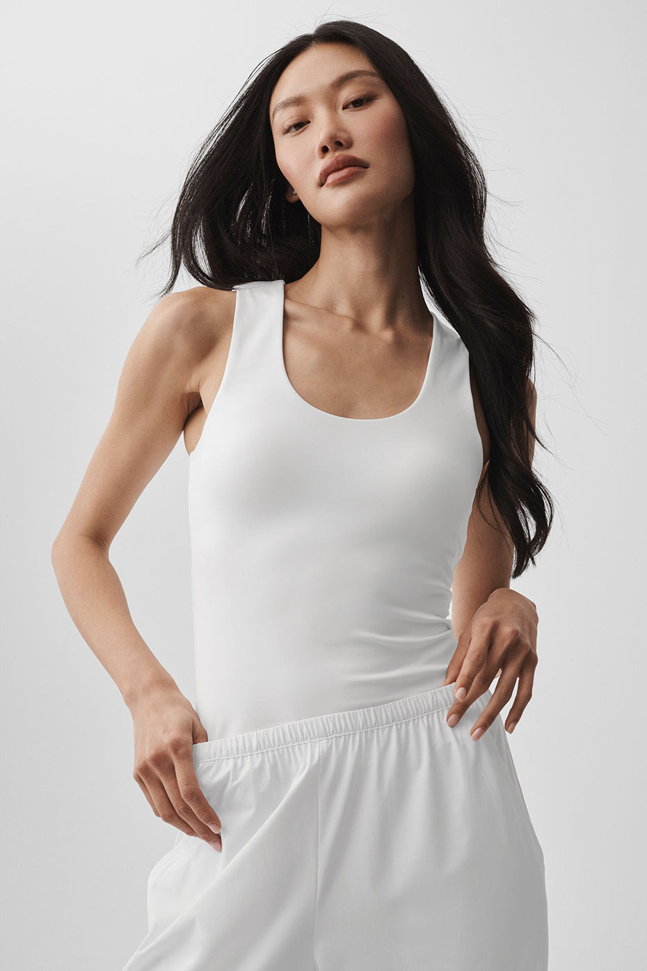 ALO Softsculpt No Nonsense Bra Tank - White (W9940R)