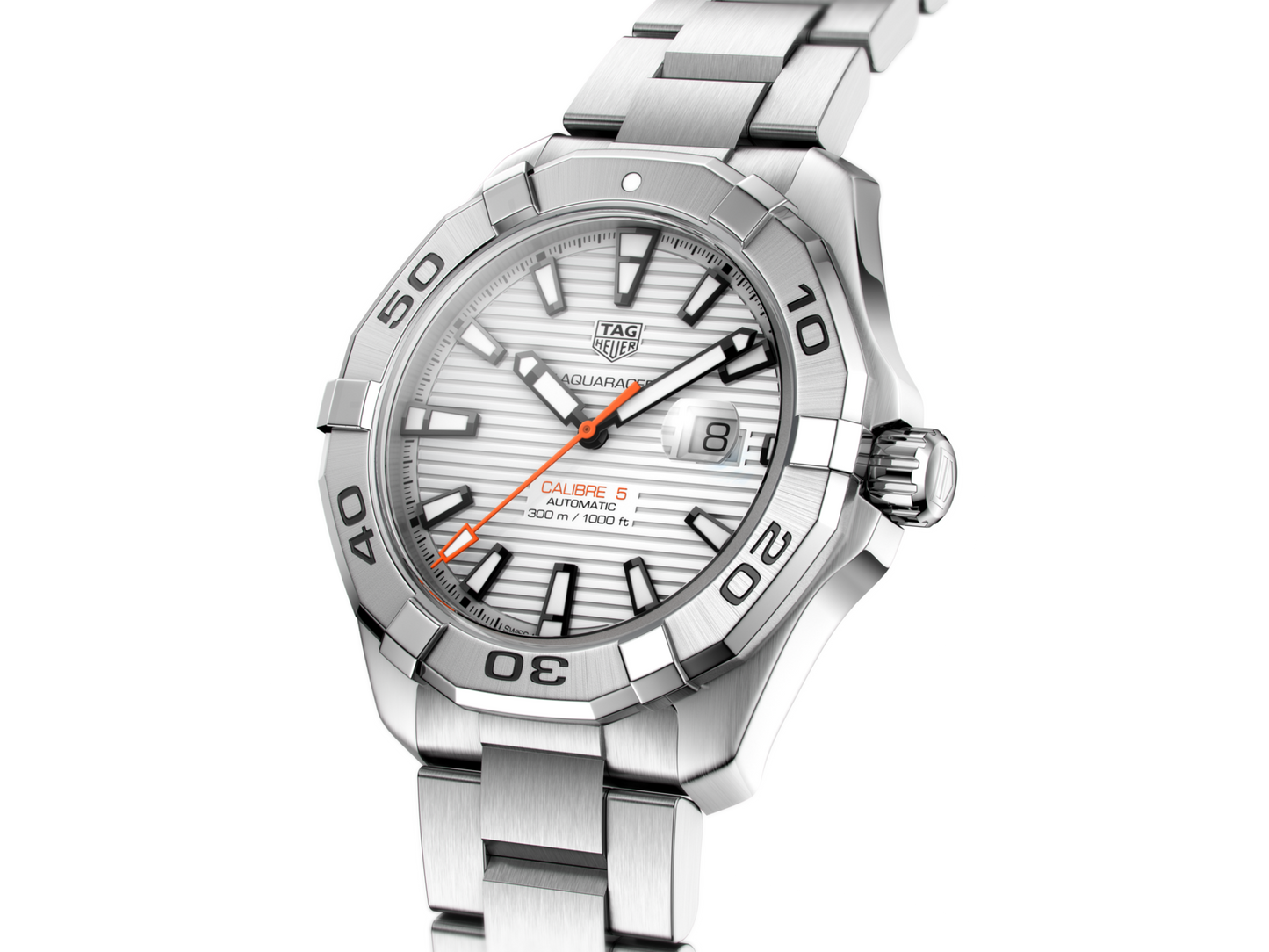 TAG Heuer Aquaracer Men’s Automatic White Dial Steel
