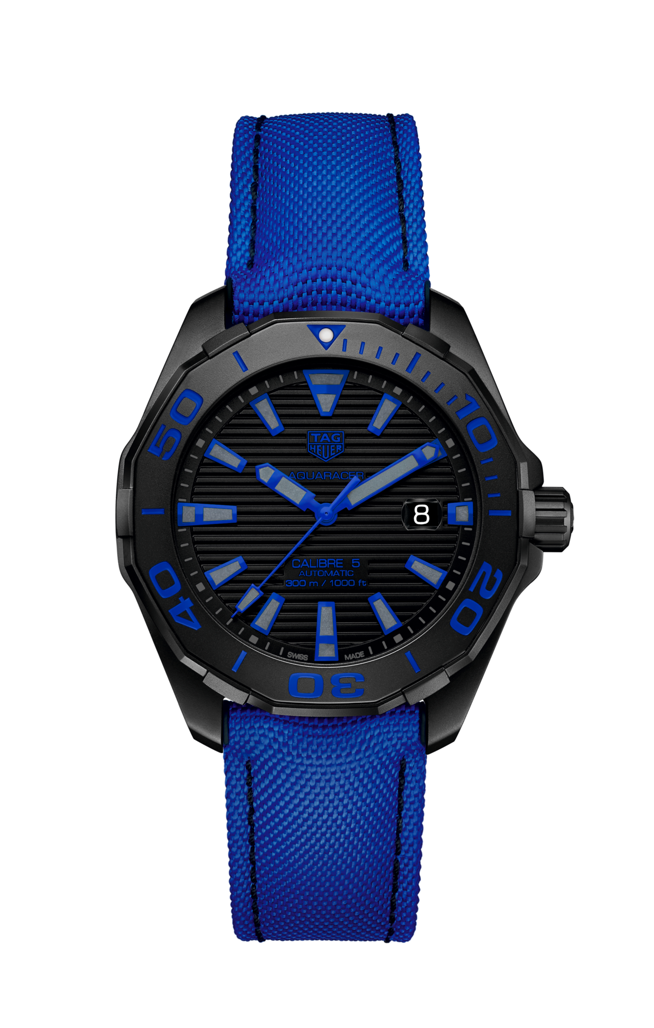 Tag Heuer Aquaracer Calibre 5 Titanium Blue Dial