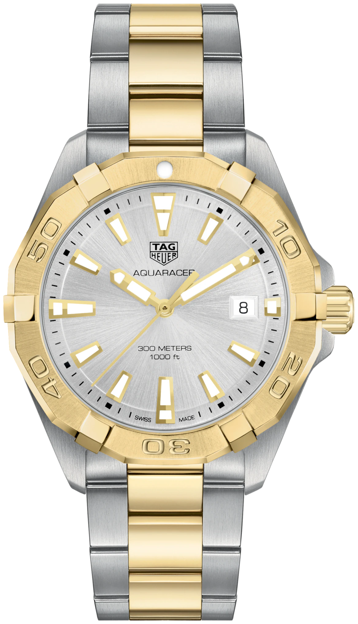 Tag Heuer Aquaracer Silver Brushed Dial Watch - Zeuskicks