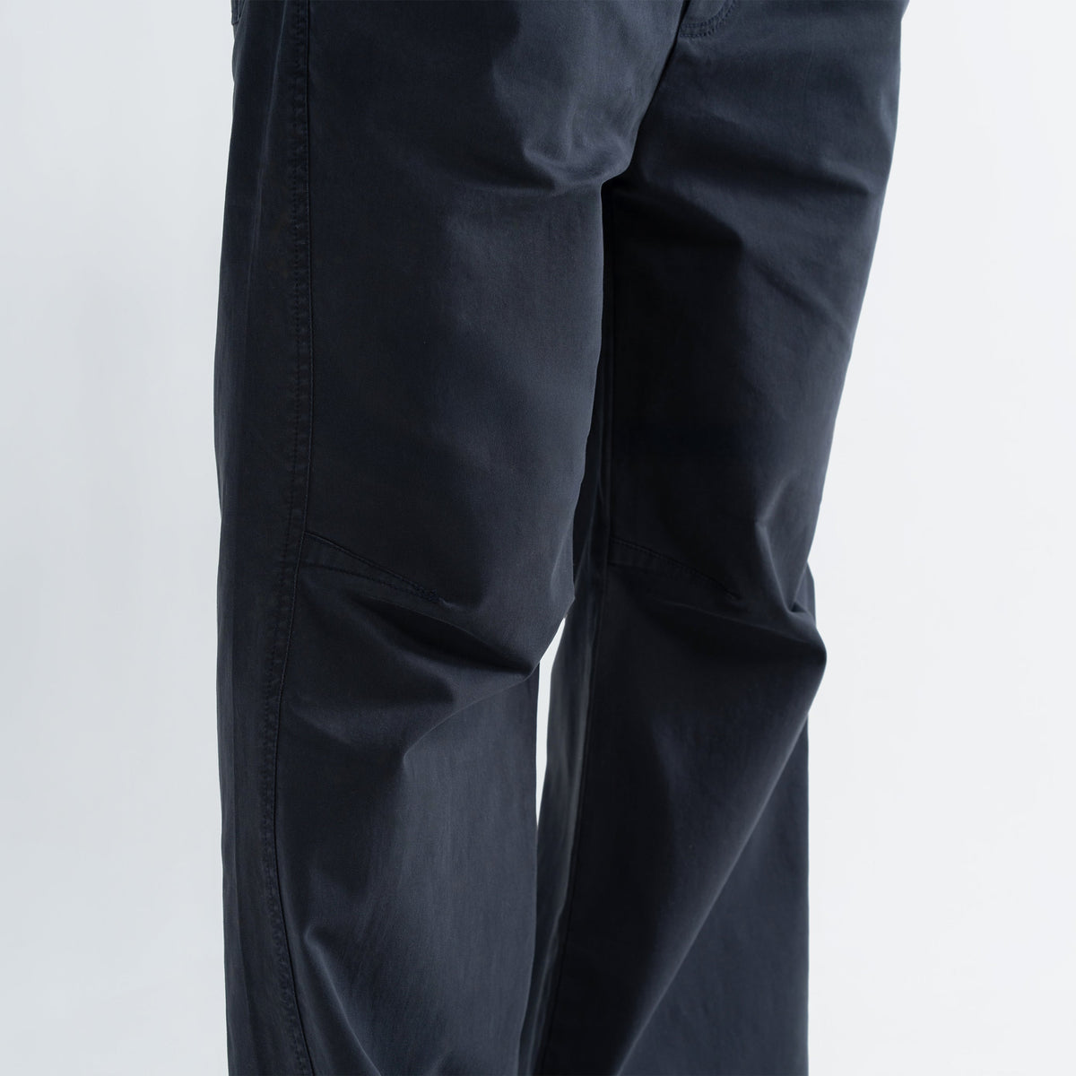 KNEE DART COTTON PANTS - NAVY by Warping Theories