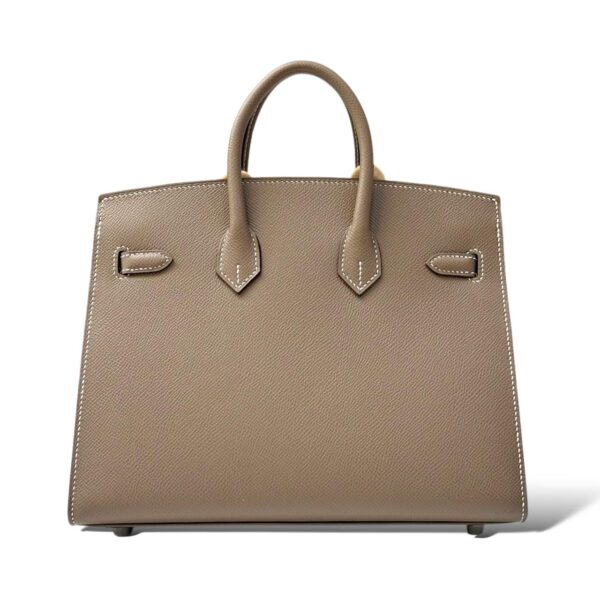 Hermès Birkin 25 – Étoupe Epsom Leather with Palladium Hardware - Zeuskicks